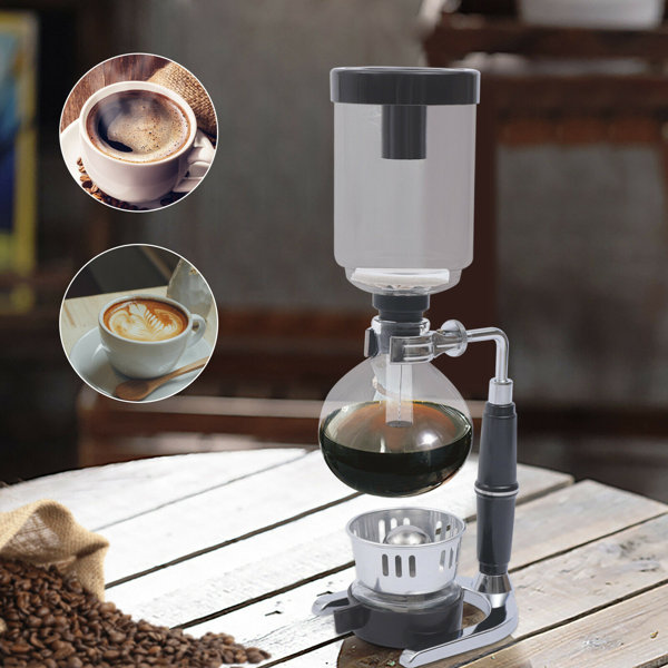 JOYDING 3 Cups Siphon Syphon Vacuum Coffee Maker Tabletop 360ml Wayfair